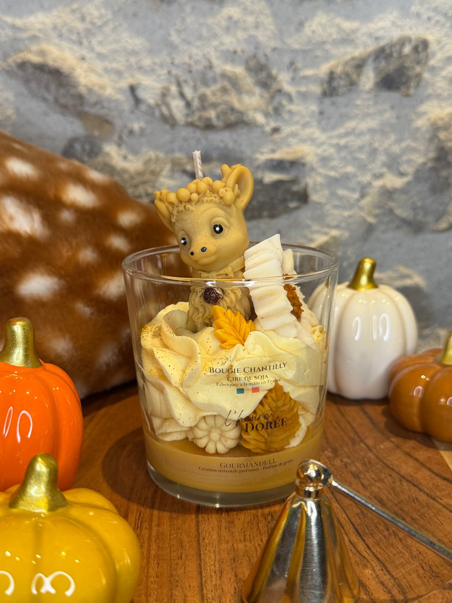 🍂 Bougie chantilly L’Heure Dorée
