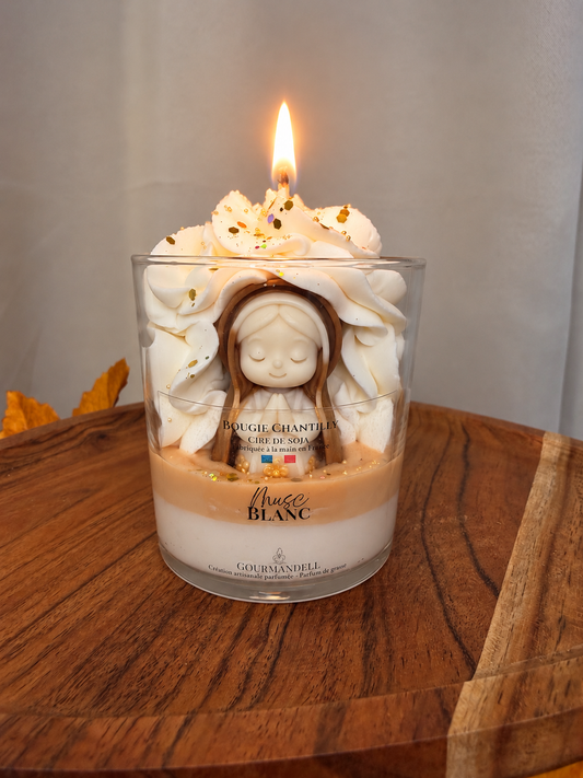 🤍 Bougie chantilly Musc Blanc