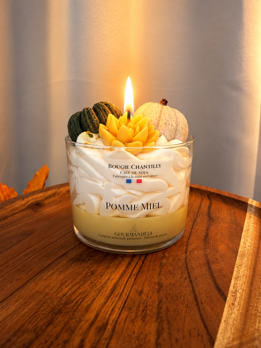 Bougie Chantilly Pomme Miel