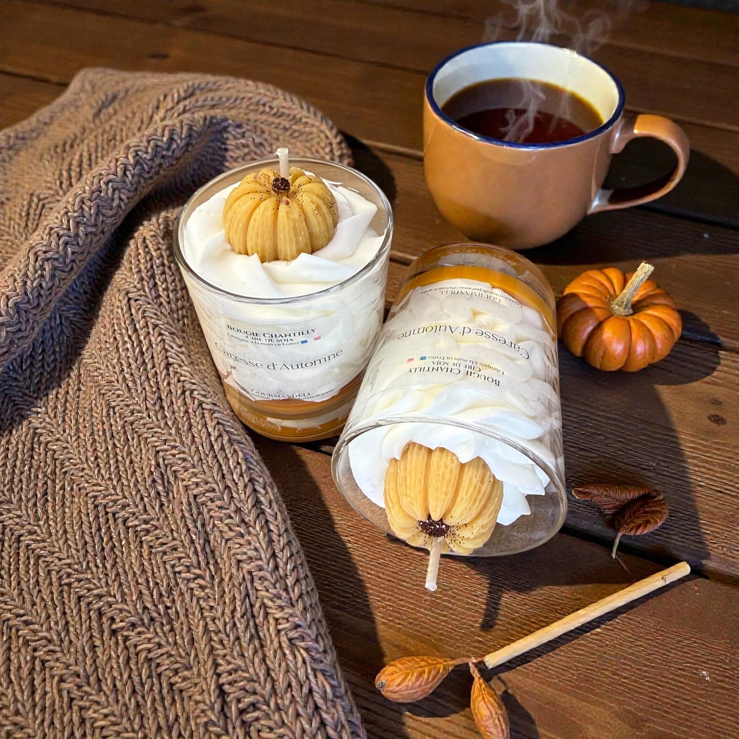 🍂 Bougie parfumée – Caresse d’Automne