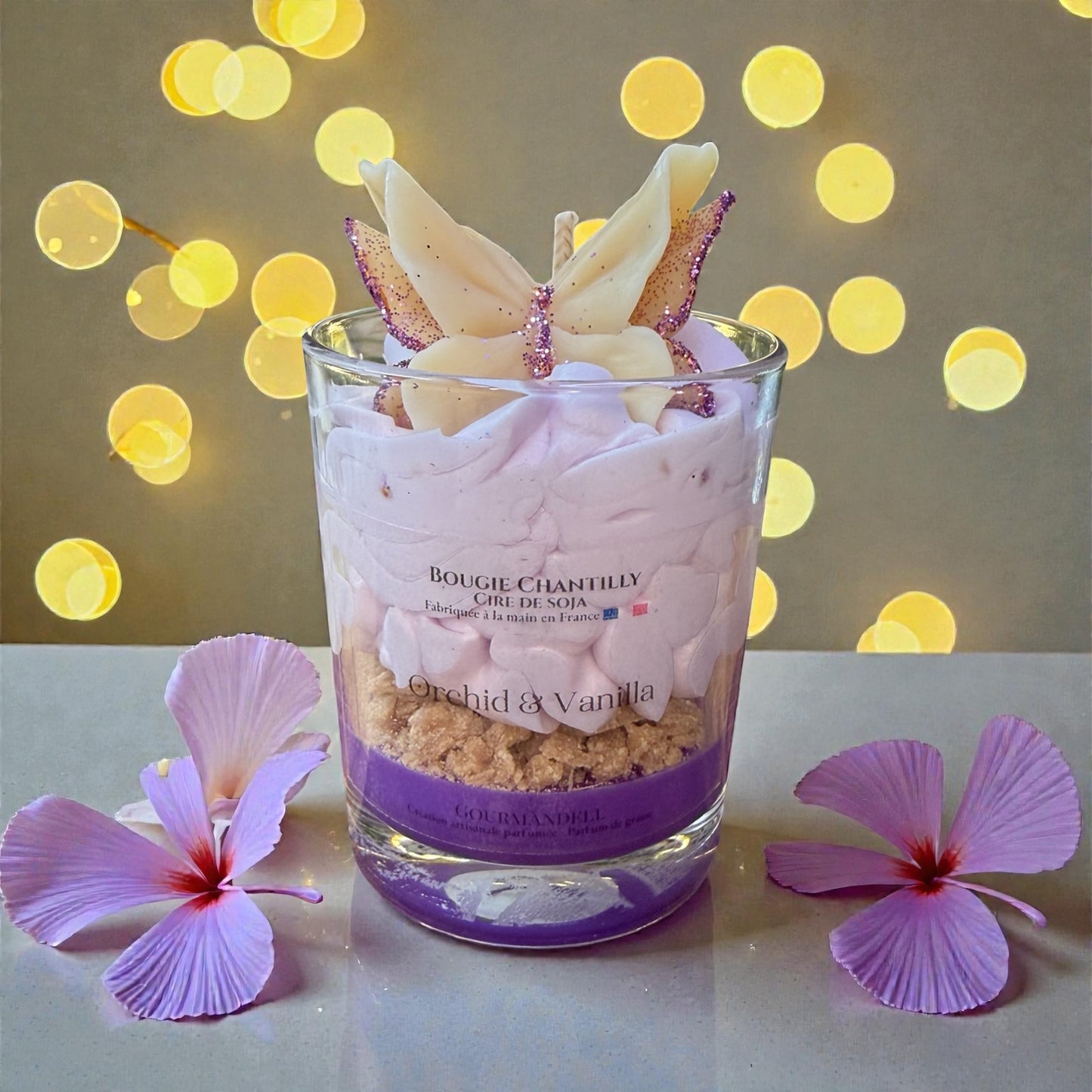 🌸 Bougie parfumée – Orchid & Vanilla