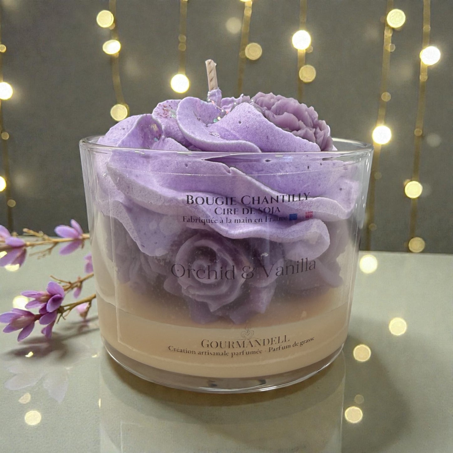 🌸 Bougie parfumée – Orchid & Vanilla