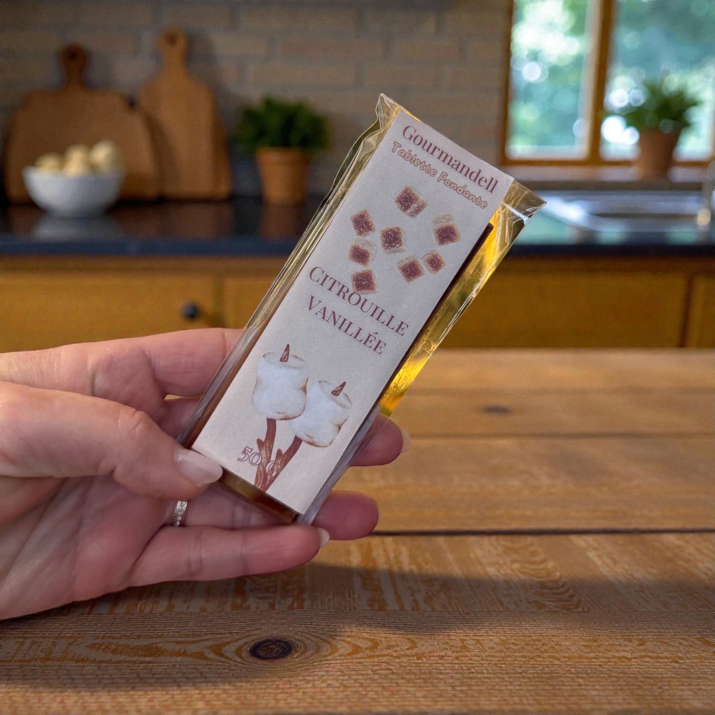 Tablette fondante parfumée – Citrouille Vanille | 50 g