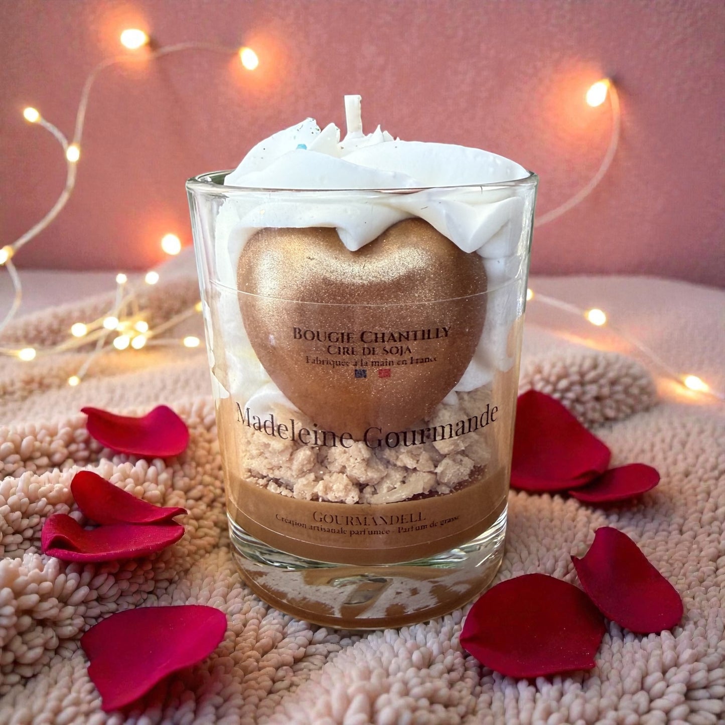 🤎 Bougie Parfumée Madeleine Gourmande – Édition Douceur & Amour