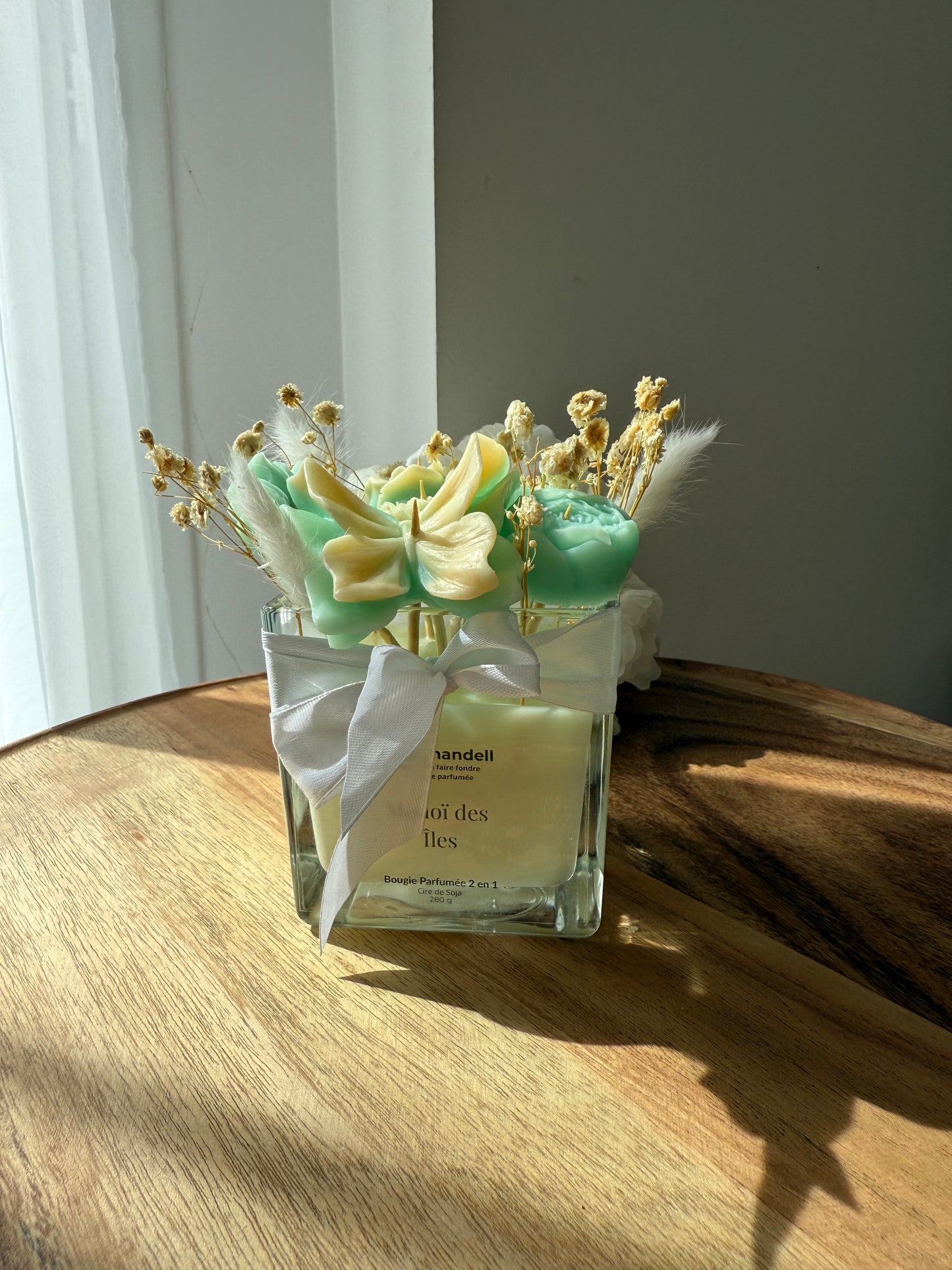 Bougie 2 en 1 Monoï des Îles – Fondants + Bougie Parfumée – Édition Unique