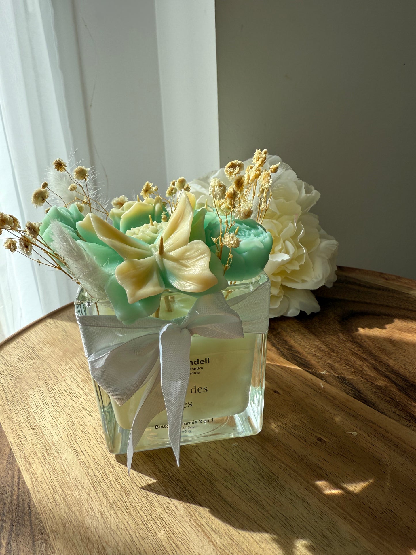 Bougie 2 en 1 Monoï des Îles – Fondants + Bougie Parfumée – Édition Unique