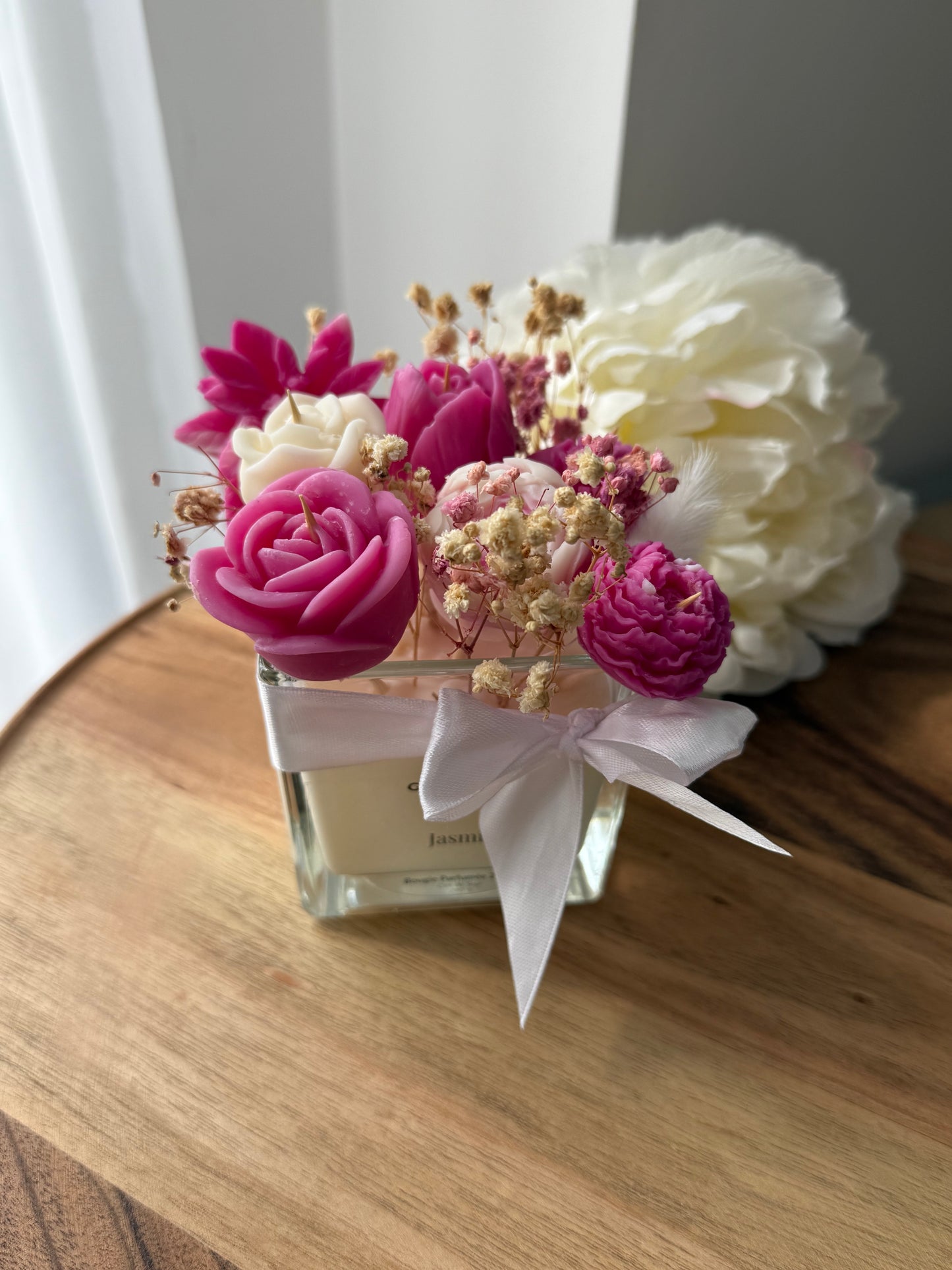 Bougie 2 en 1 Jasmin – Fondants + Bougie Parfumée – Pièce Unique