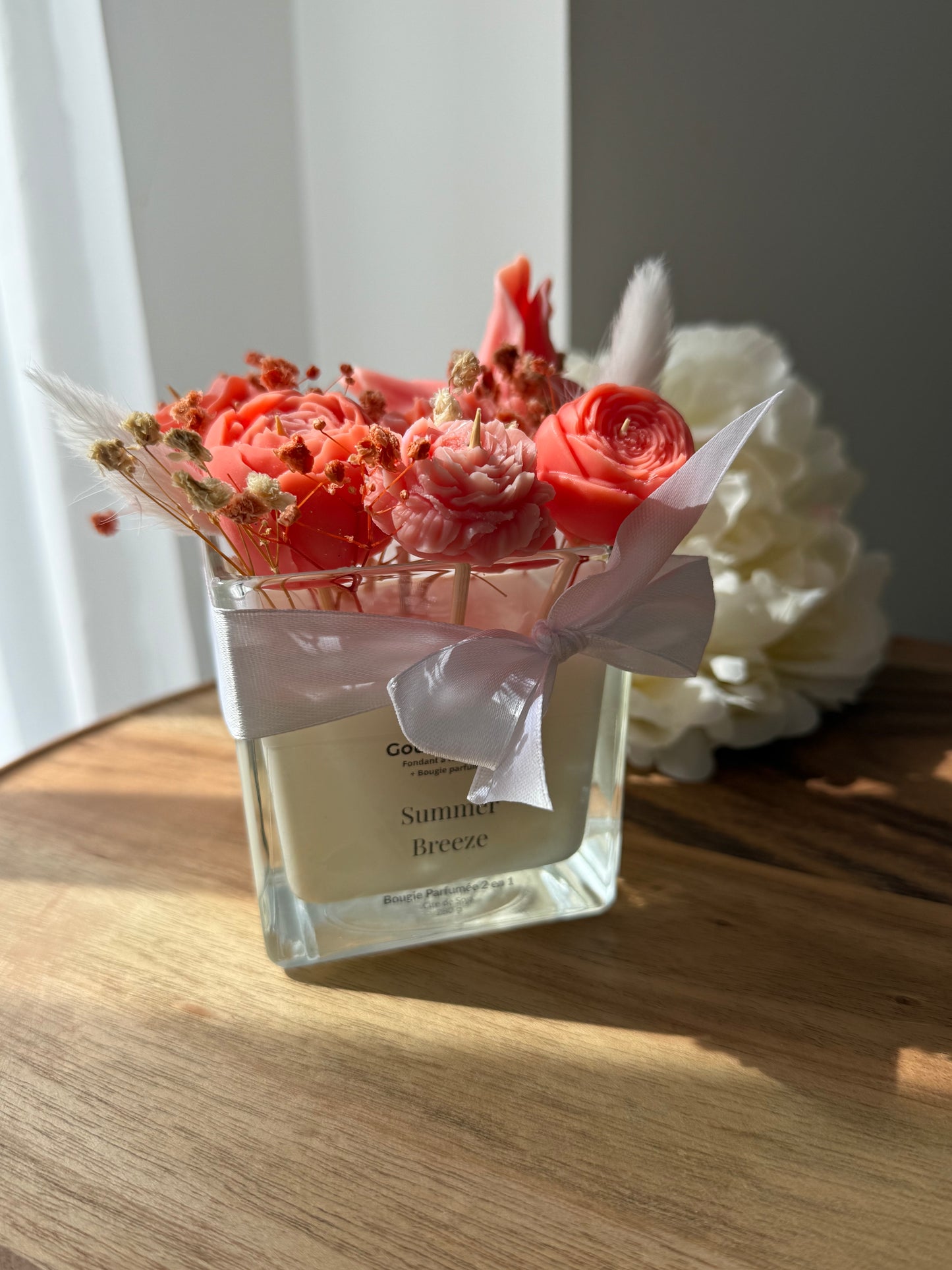 Bougie 2 en 1 Summer Breeze – Fondants + Bougie Parfumée – Pièce Unique