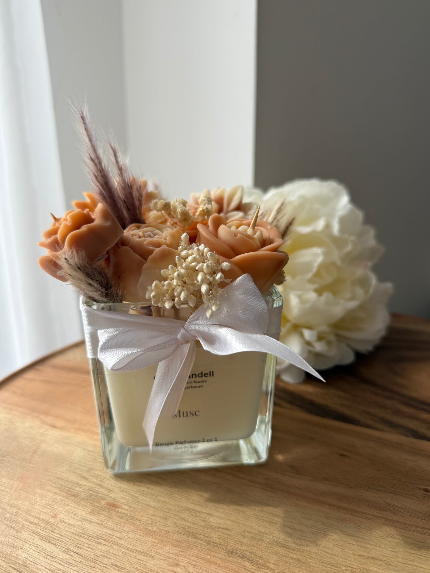 Bougie 2 en 1 Musc – Fondants + Bougie Parfumée – Pièce Unique