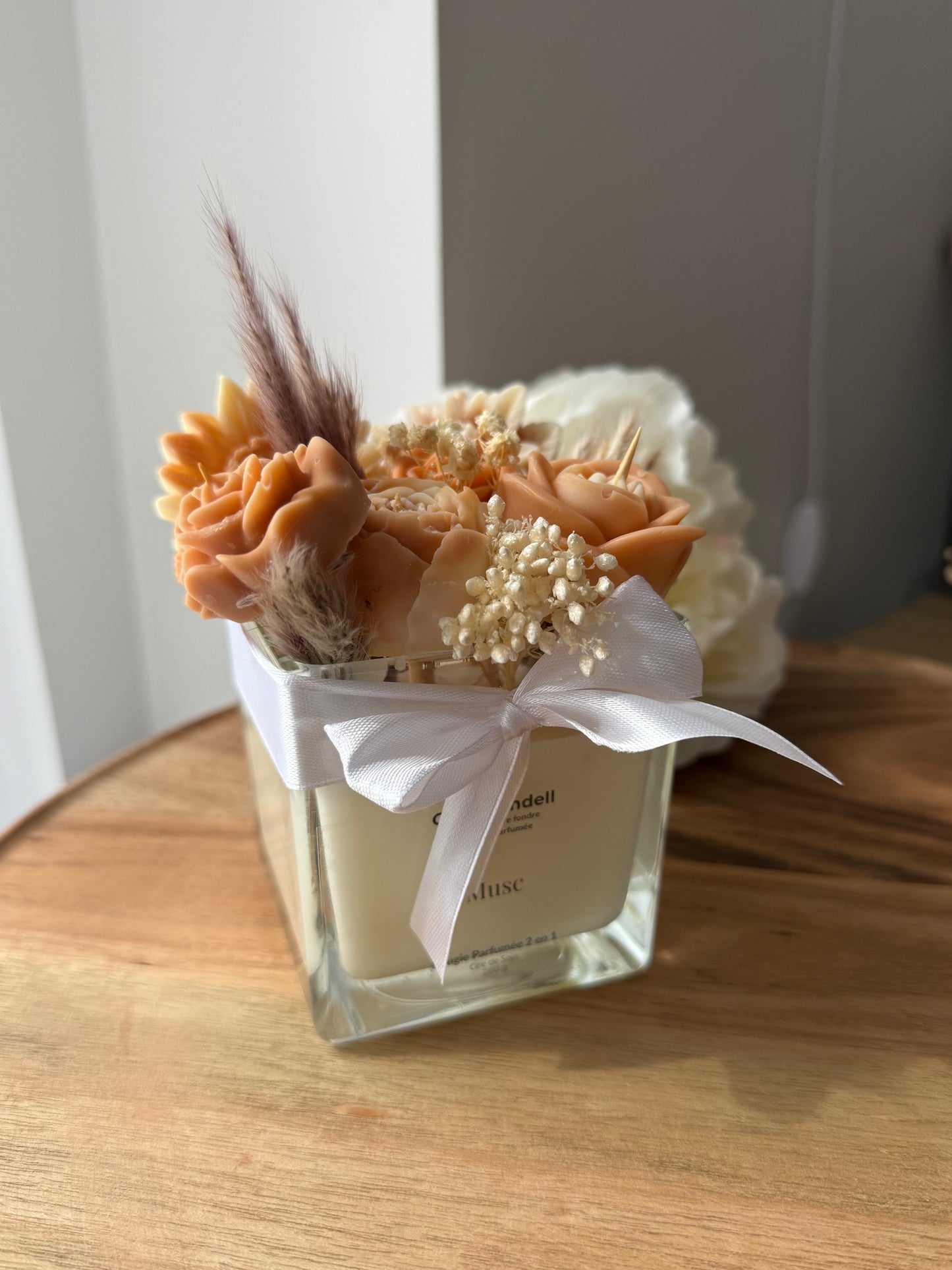 Bougie 2 en 1 Musc – Fondants + Bougie Parfumée – Pièce Unique
