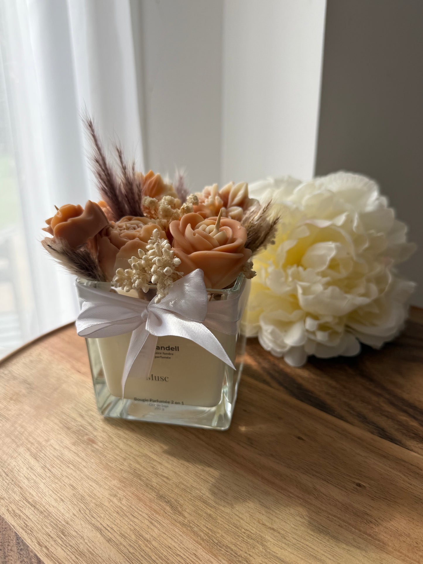 Bougie 2 en 1 Musc – Fondants + Bougie Parfumée – Pièce Unique