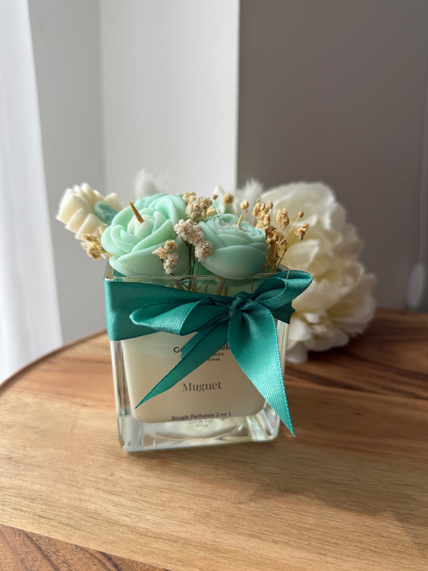 Bougie 2 en 1 Muguet – Fondants + Bougie Parfumée – Édition Florale Unique
