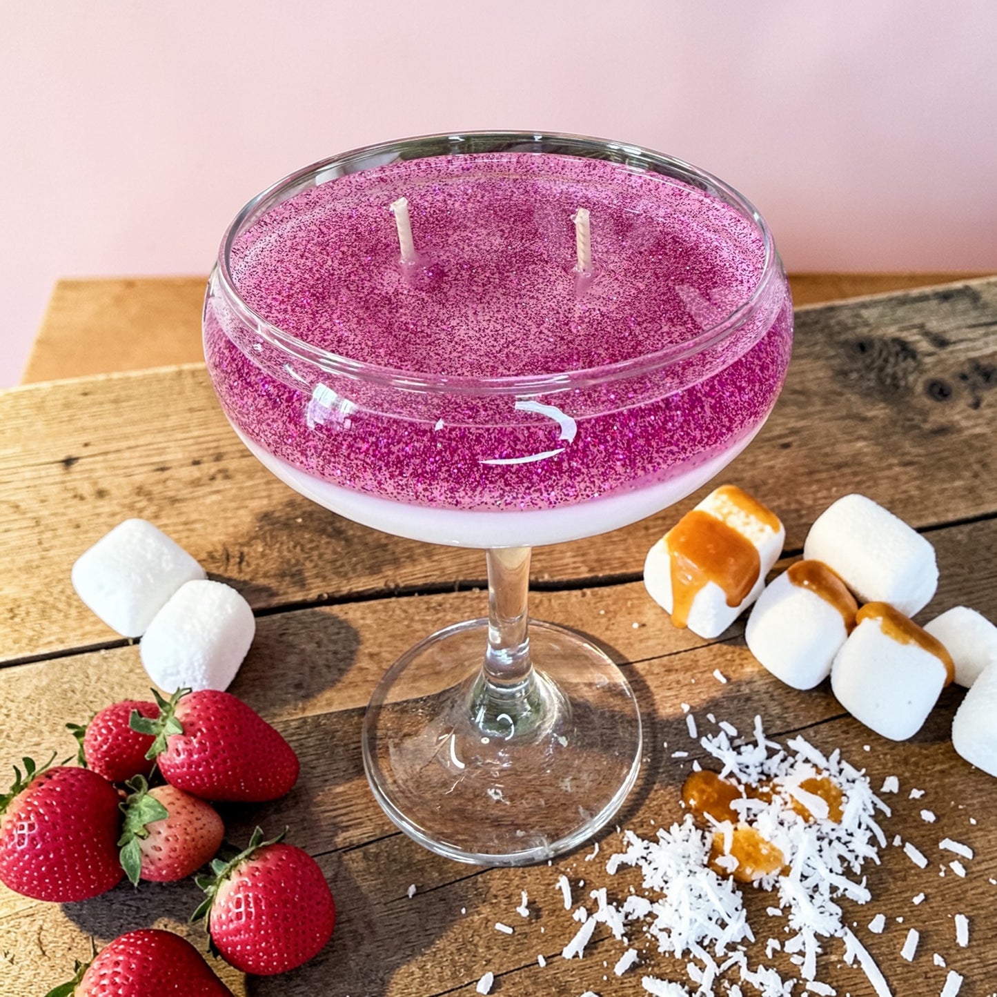 Bougie coupe parfum Yummy Pink