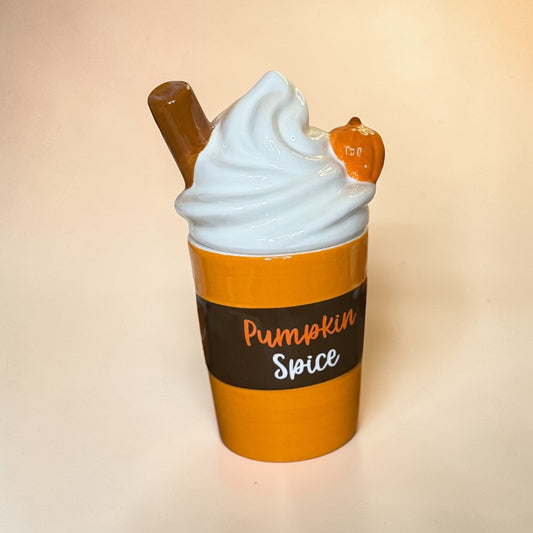 Diffuseur Céramique Pumpkin Spice Latte – Chauffe-plat et Brûle-parfum Automnal