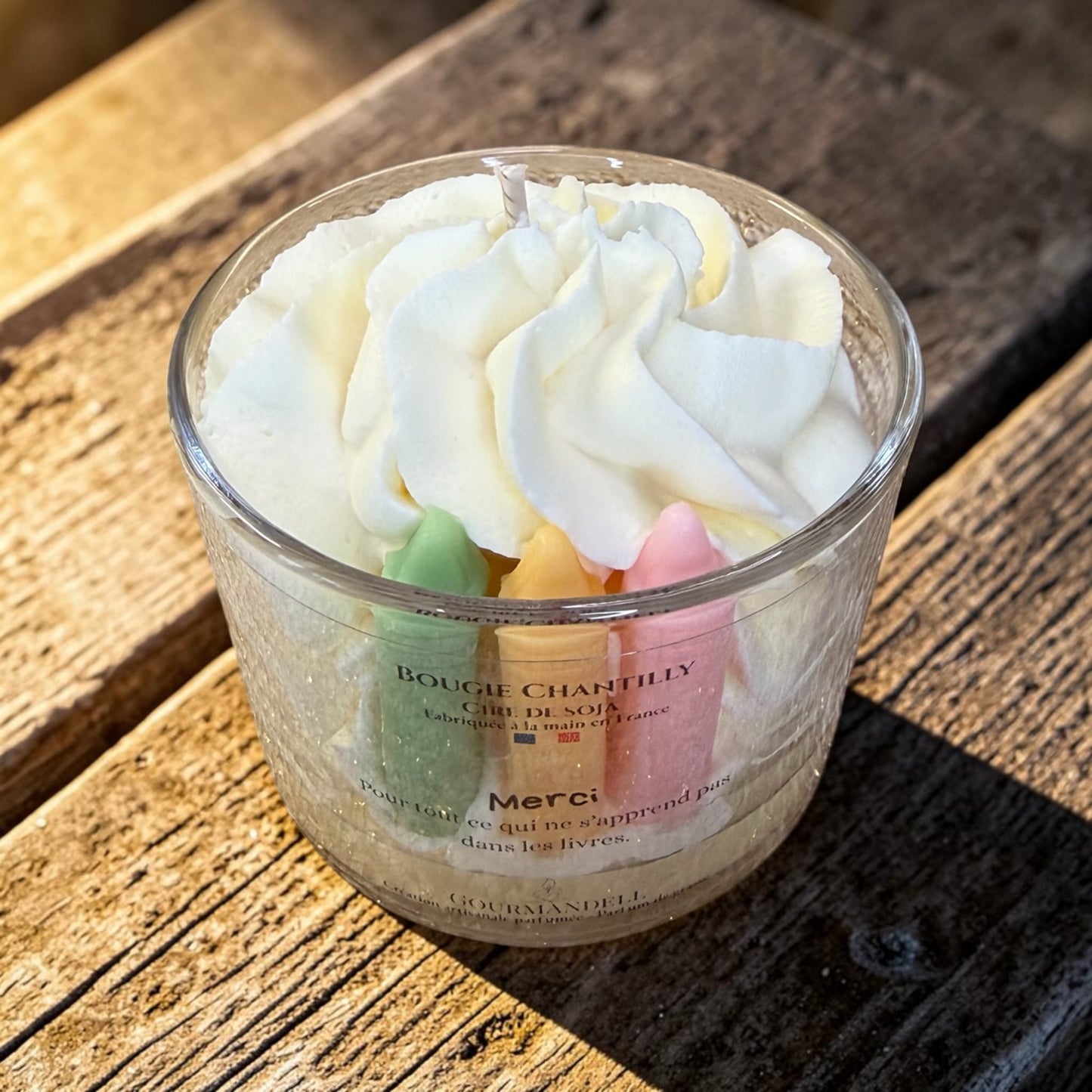 Bougie Chantilly Merci – Parfum Crème Solaire