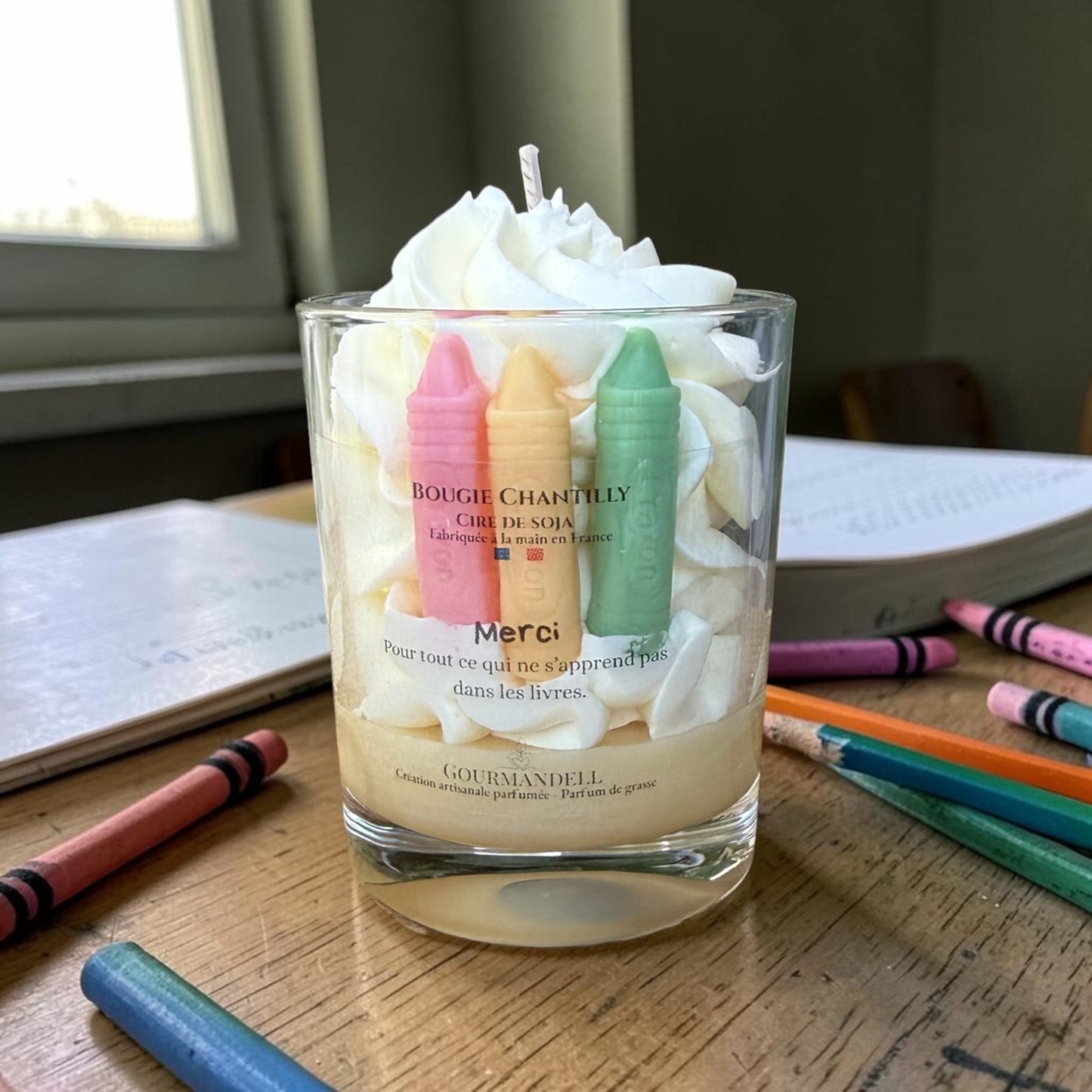 Bougie Chantilly Merci – Parfum Crème Solaire