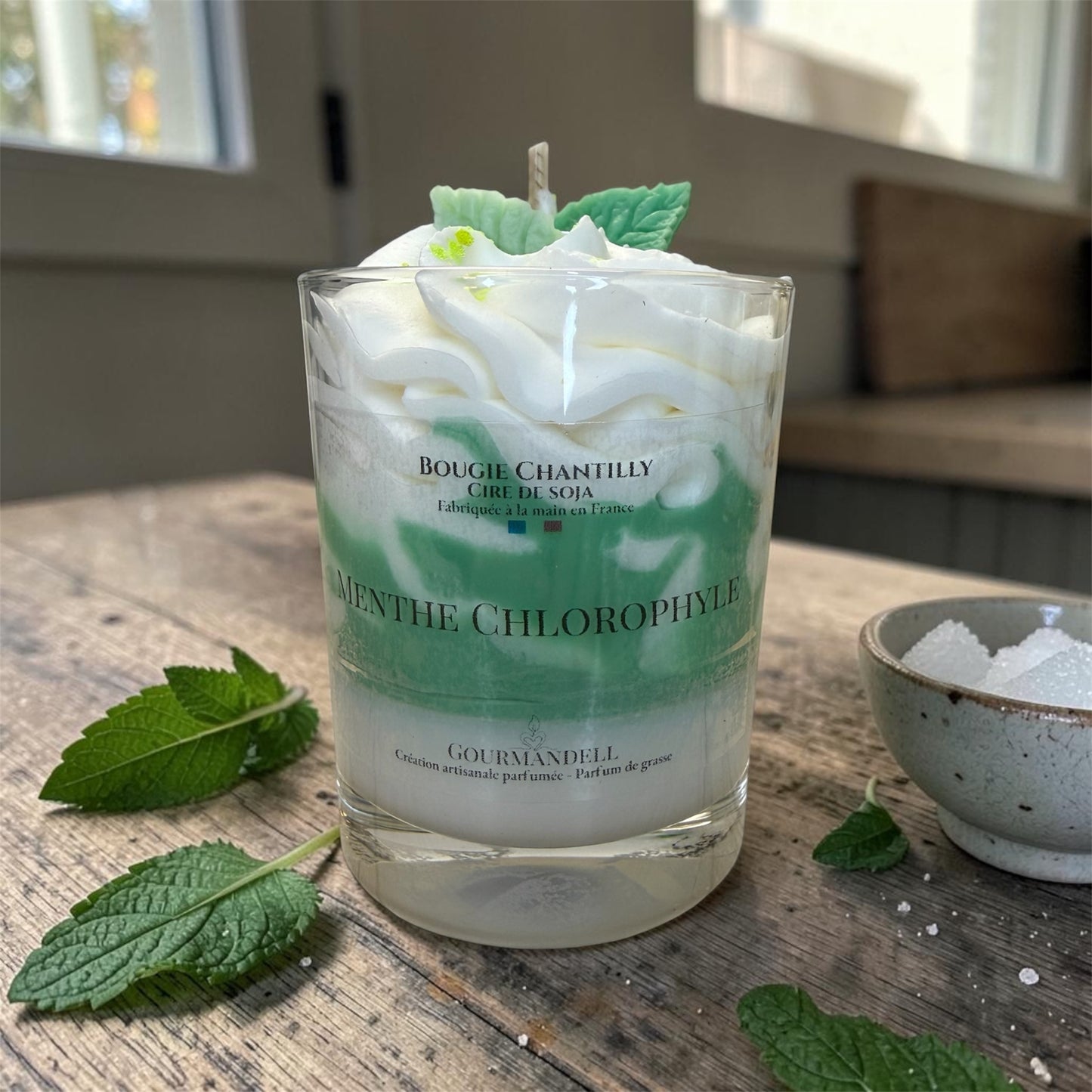 Bougie Chantilly Menthe Chlorophylle