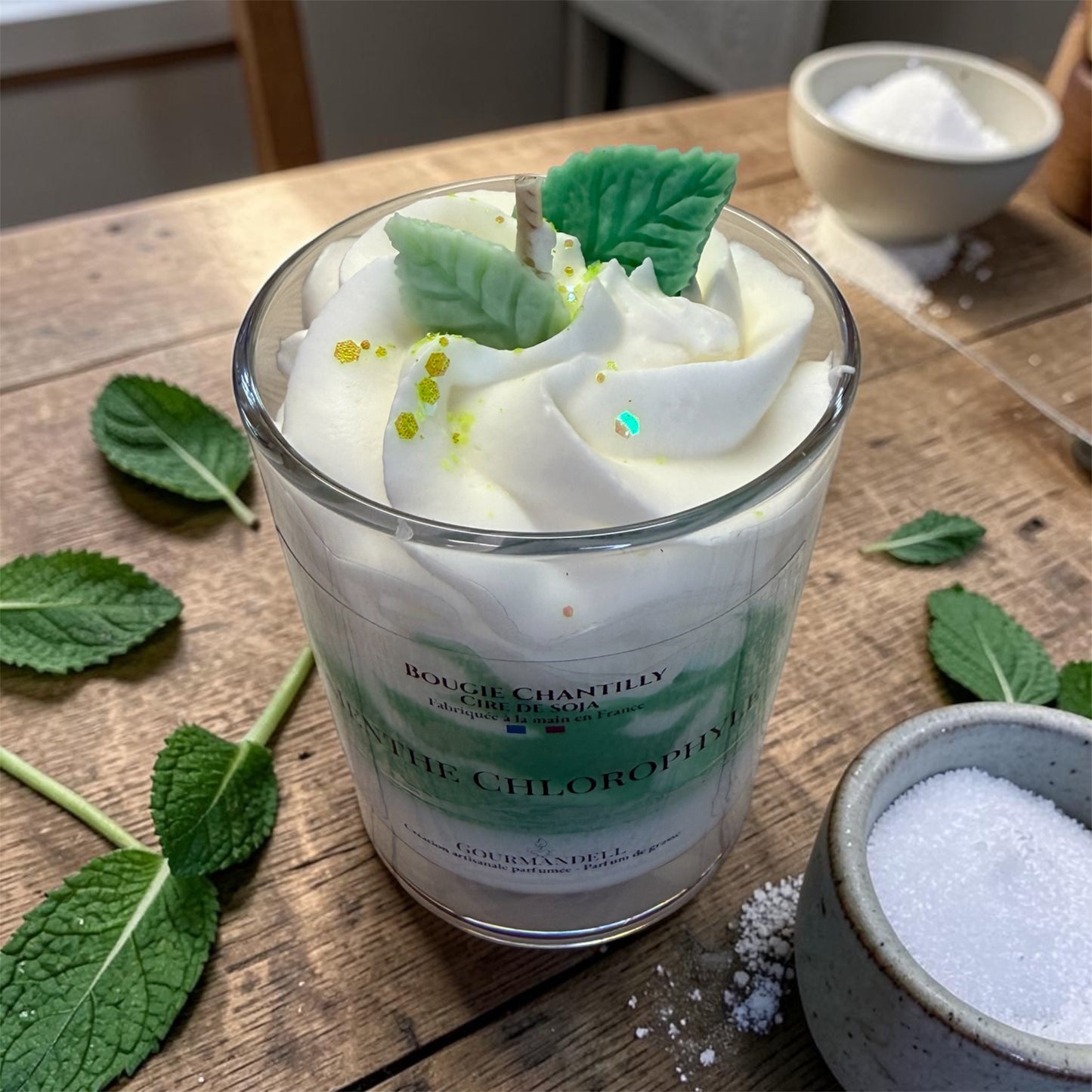 Bougie Chantilly Menthe Chlorophylle