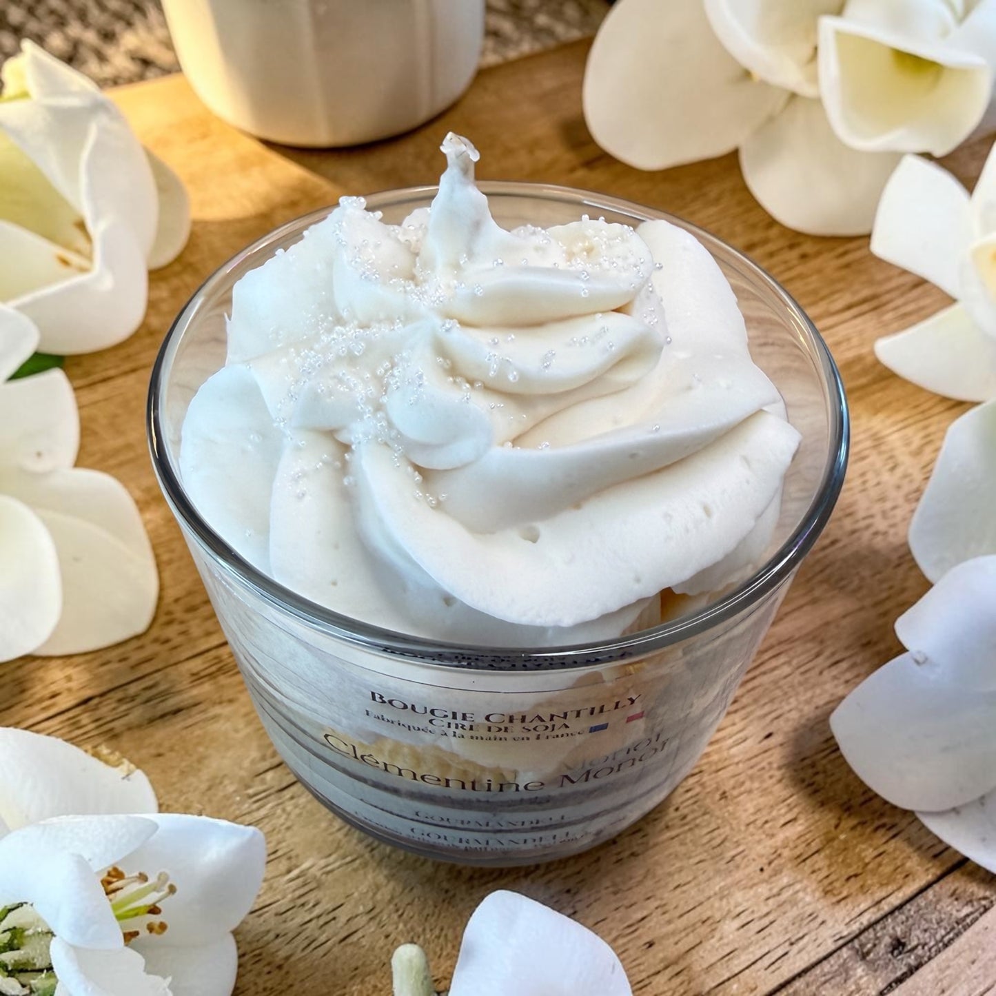 Bougie Chantilly Clémentine Monoï