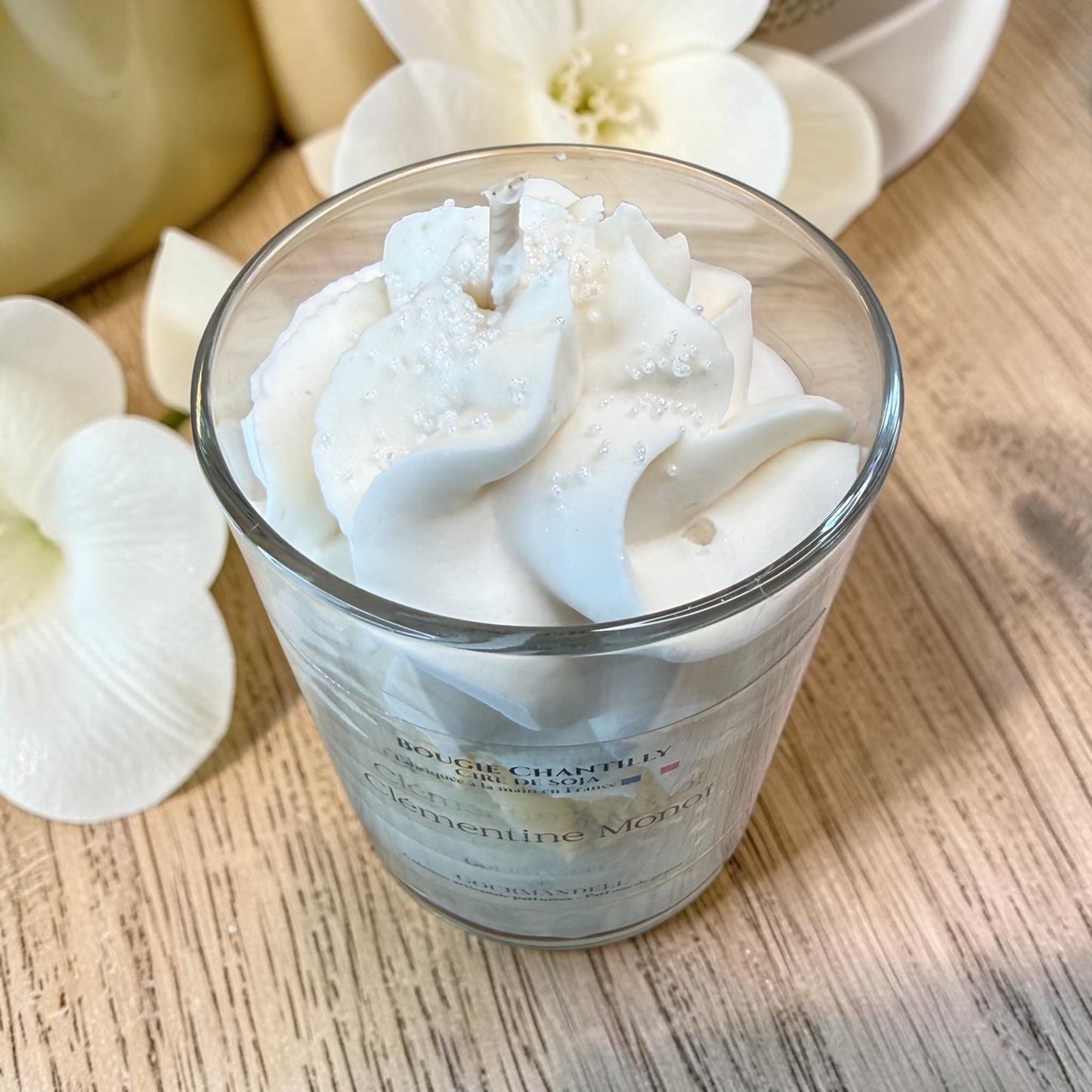 Bougie Chantilly Clémentine Monoï