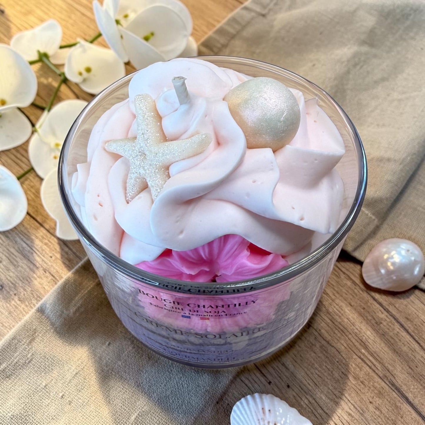 Bougie Chantilly Crème Solaire