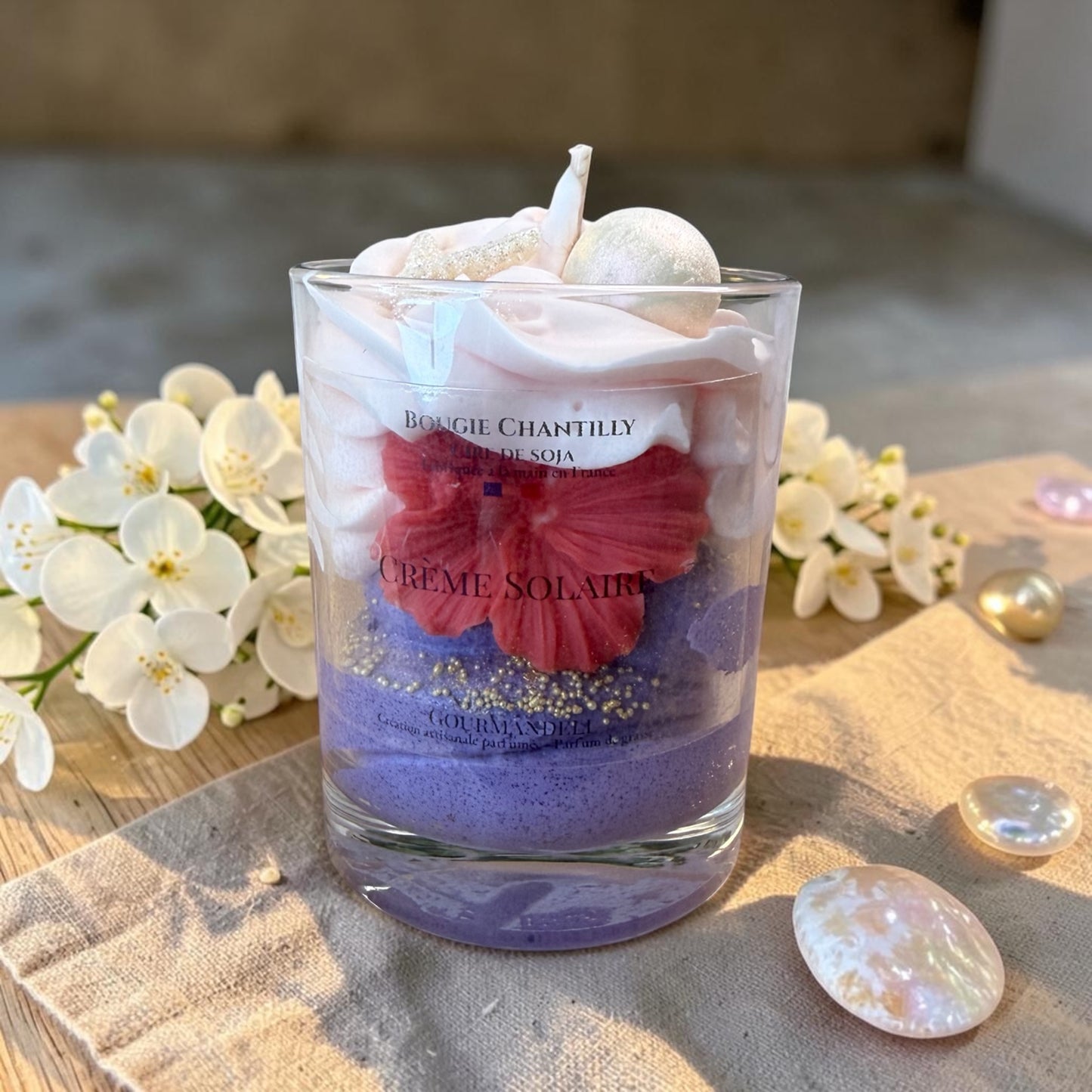 Bougie Chantilly Crème Solaire