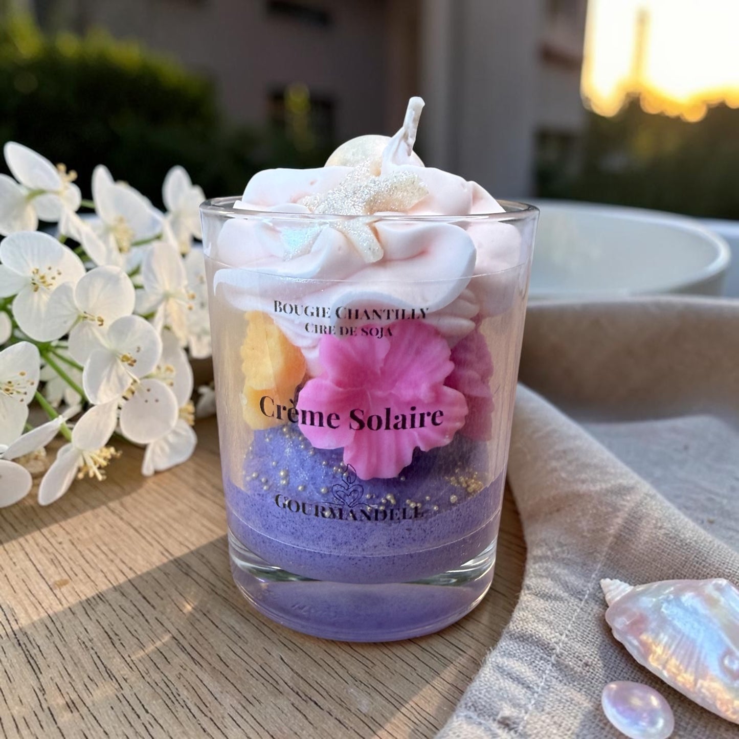 Bougie Chantilly Crème Solaire