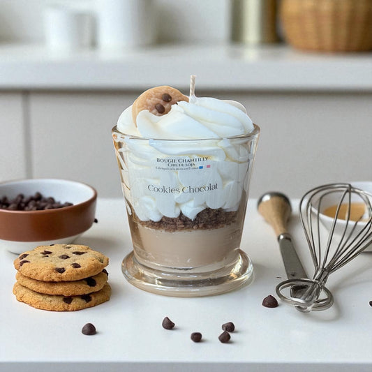 Bougie parfumée Cookie Chocolat – Artisanale et gourmande