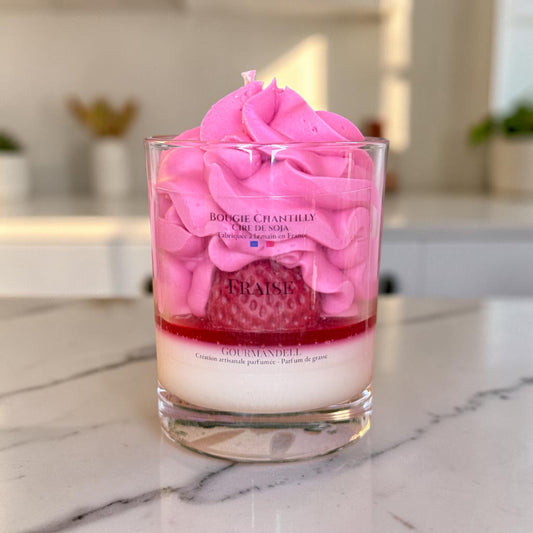 Bougie Chantilly Parfum Fraise